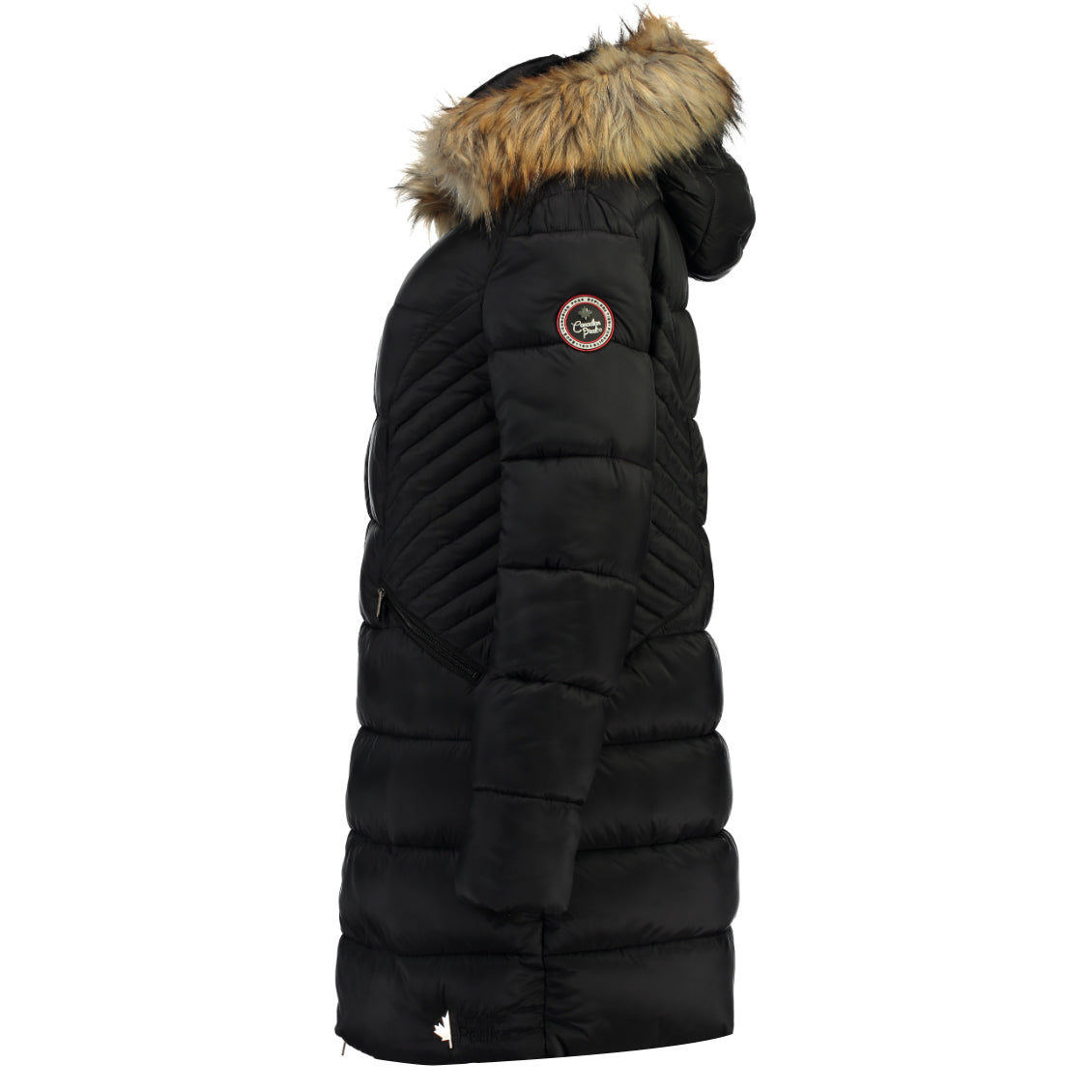 Canadian Peak Akapeak Lady - Parka Longue Epaisse Chaude Femme Automne Hiver - Manteau Fin Capuche Fausse Fourure - Blouson Coupe Vent