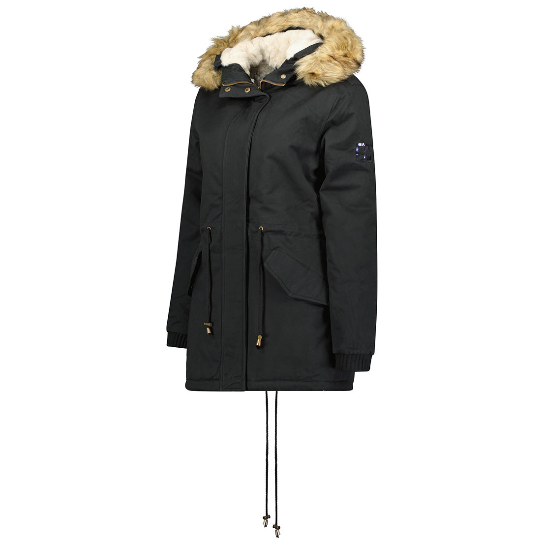 Canadian Peak Ampurieak Lady - Parka Longue Epaisse Chaude Femme Automne Hiver - Manteau Fin Capuche Fausse Fourure - Blouson Coupe Vent