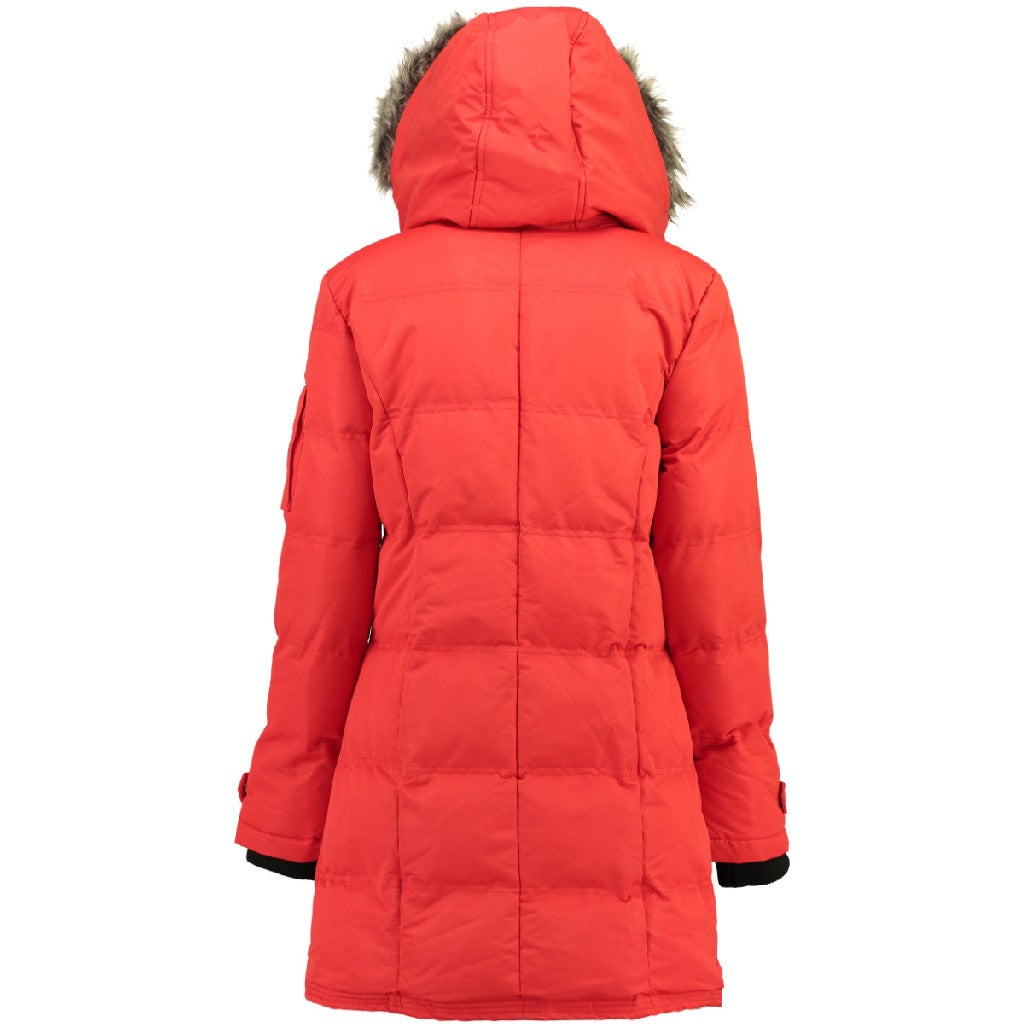 Canadian Peak Axelus Lady - Parka Longue Epaisse Chaude Femme Automne Hiver - Manteau Fin Capuche Fausse Fourure - Blouson Coupe Vent