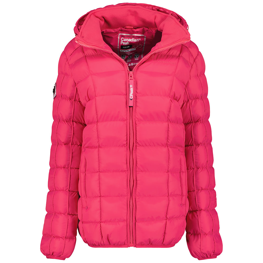 Canadian Peak Bambolineak Lady - Parka Longue Epaisse Chaude Femme Automne Hiver - Manteau Fin Capuche Fausse Fourure - Blouson Coupe Vent