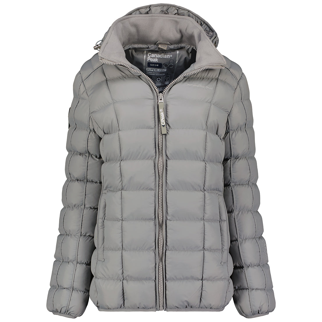 Canadian Peak Bambolineak Lady - Parka Longue Epaisse Chaude Femme Automne Hiver - Manteau Fin Capuche Fausse Fourure - Blouson Coupe Vent