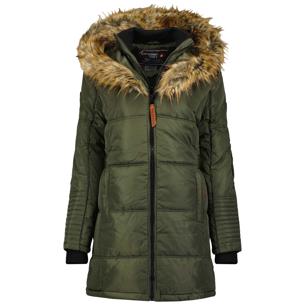 Canadian Peak Beauty Lady - Parka Longue Epaisse Chaude Femme Automne Hiver - Manteau Fin Capuche Fausse Fourure - Blouson Coupe Vent