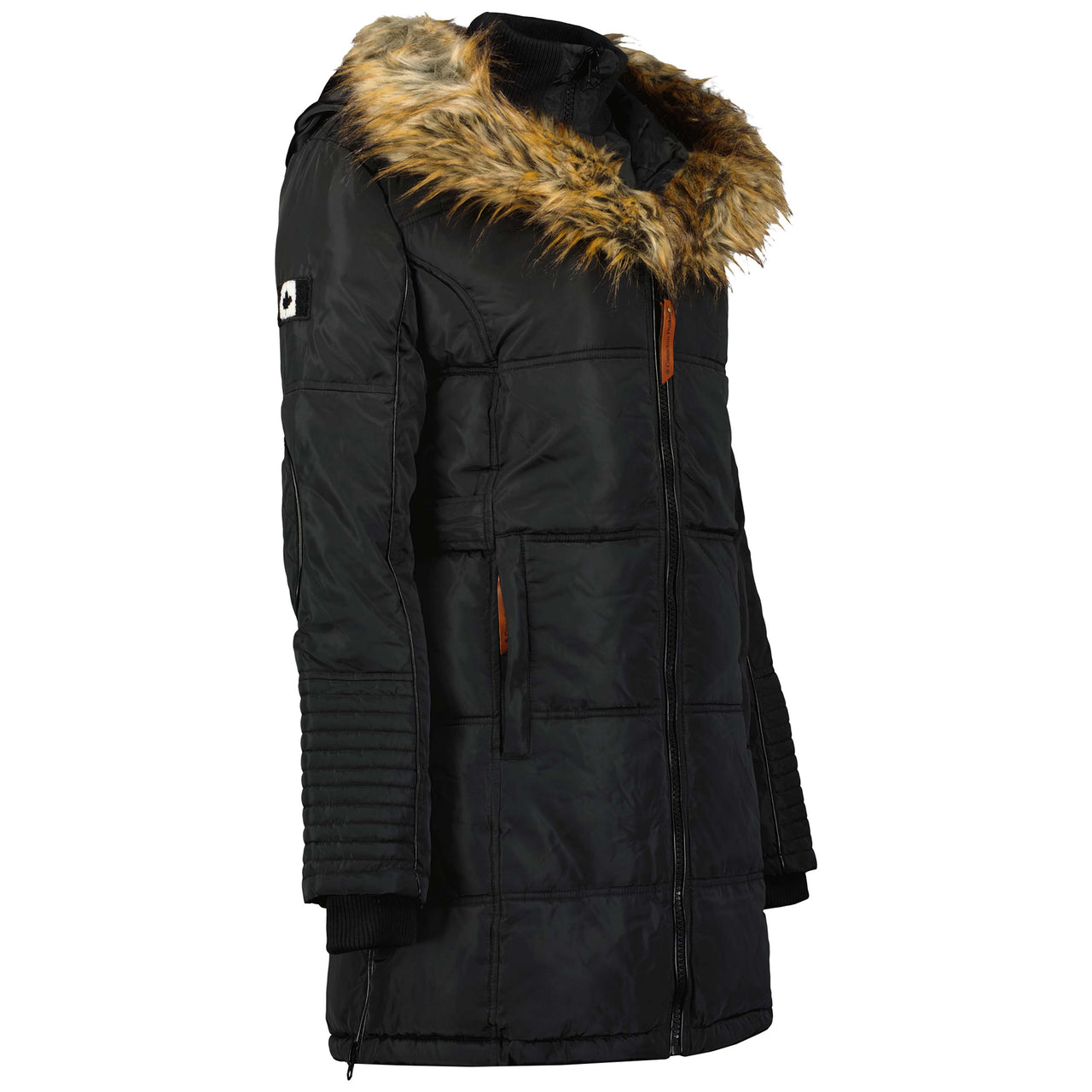 Canadian Peak Beauty Lady - Parka Longue Epaisse Chaude Femme Automne Hiver - Manteau Fin Capuche Fausse Fourure - Blouson Coupe Vent