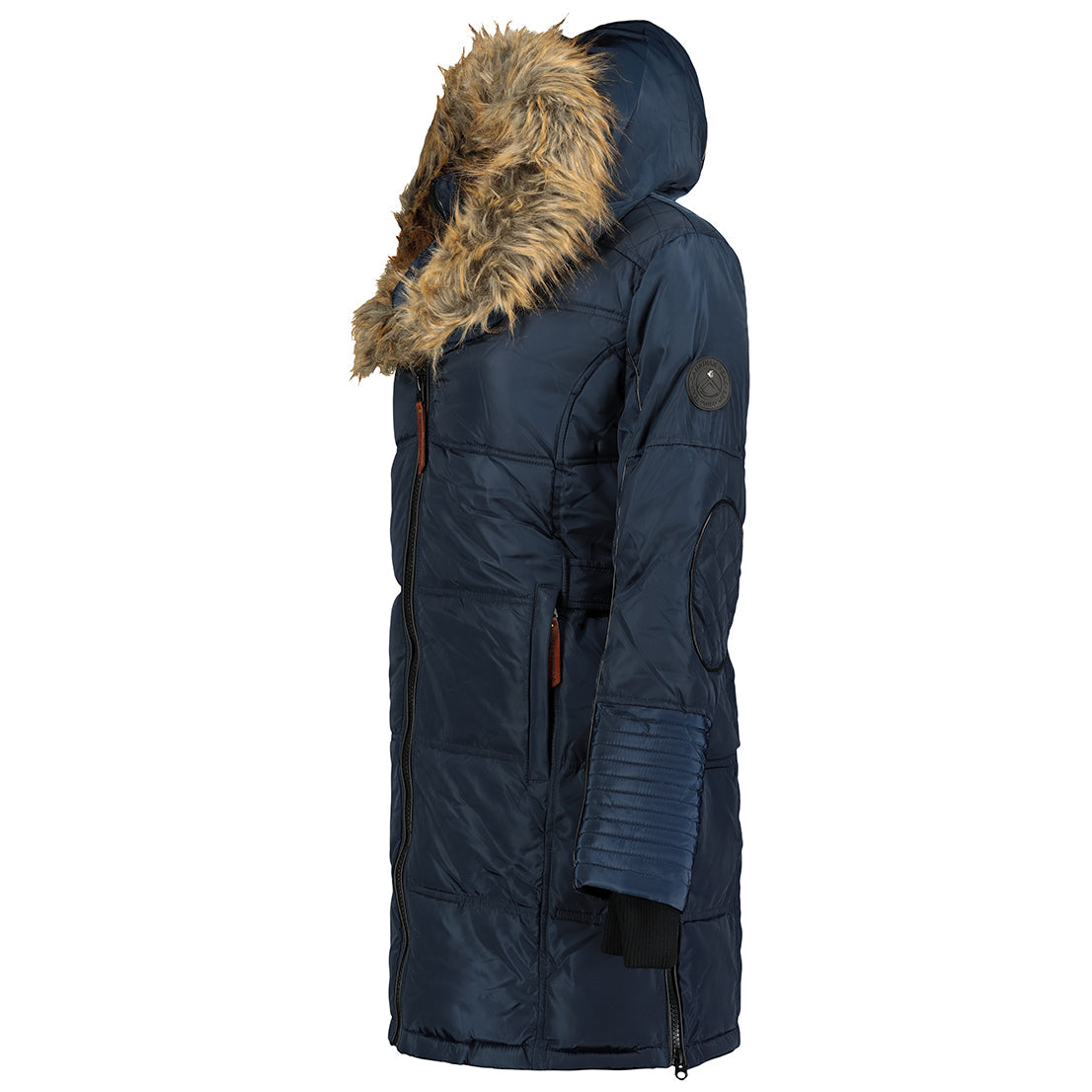 Canadian Peak Beauty Lady - Parka Longue Epaisse Chaude Femme Automne Hiver - Manteau Fin Capuche Fausse Fourure - Blouson Coupe Vent