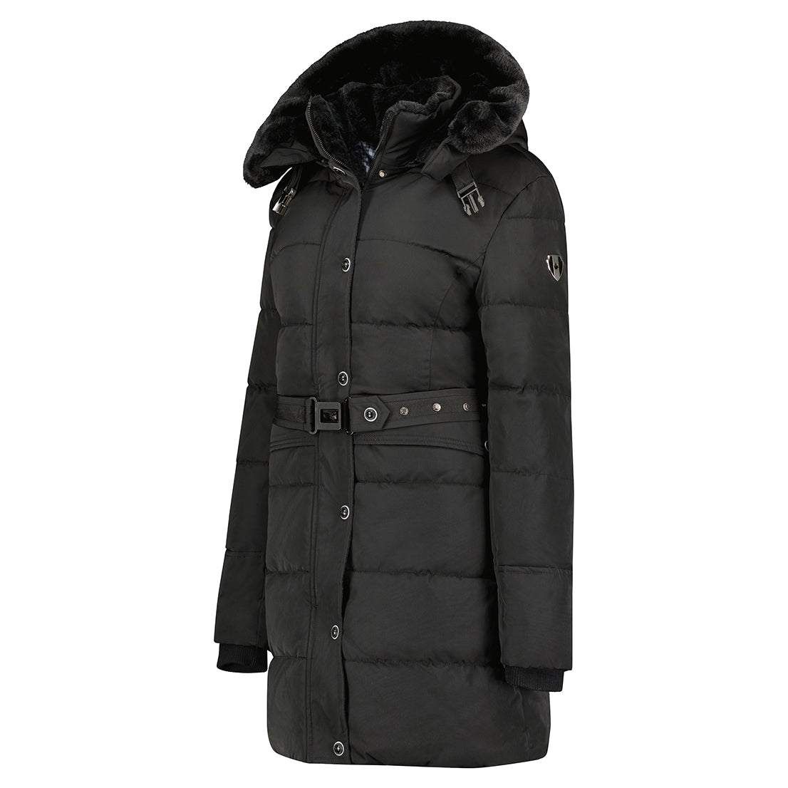Canadian Peak Bettineak Lady - Parka Longue Epaisse Chaude Femme Automne Hiver - Manteau Fin Capuche Fausse Fourure - Blouson Coupe Vent