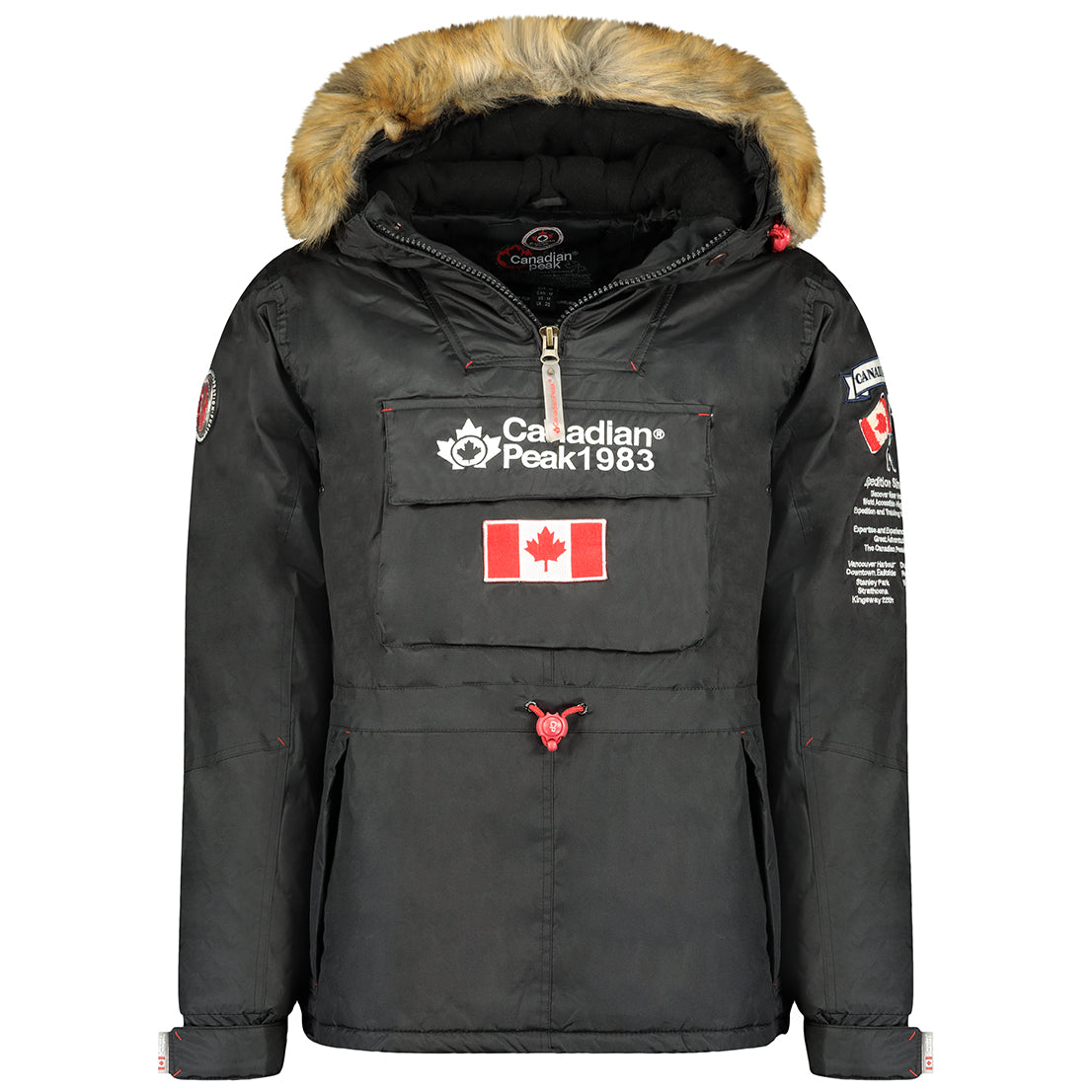 Canadian Peak Bonopeak Men - Doudoune Homme Capuche - Chaude Matelassee Automne Hiver - Veste Manteau Chaud