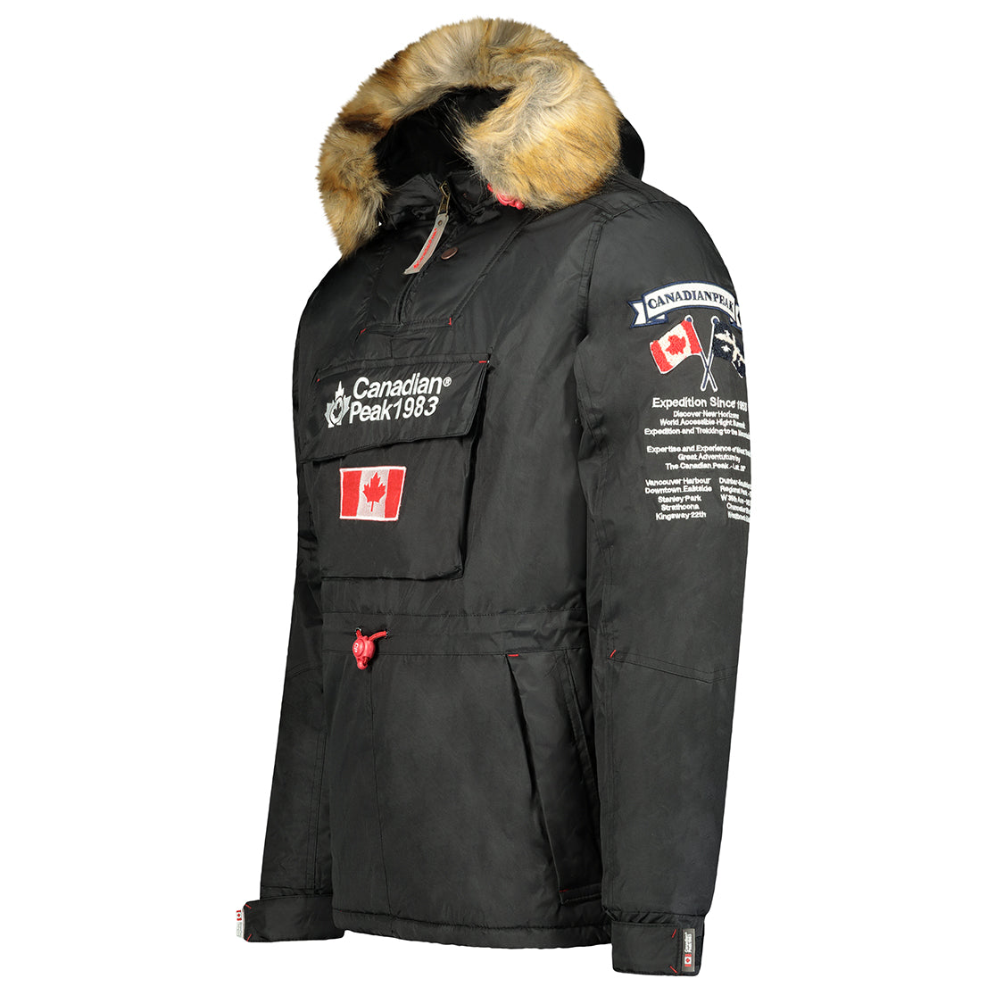 Canadian Peak Bonopeak Men - Doudoune Homme Capuche - Chaude Matelassee Automne Hiver - Veste Manteau Chaud