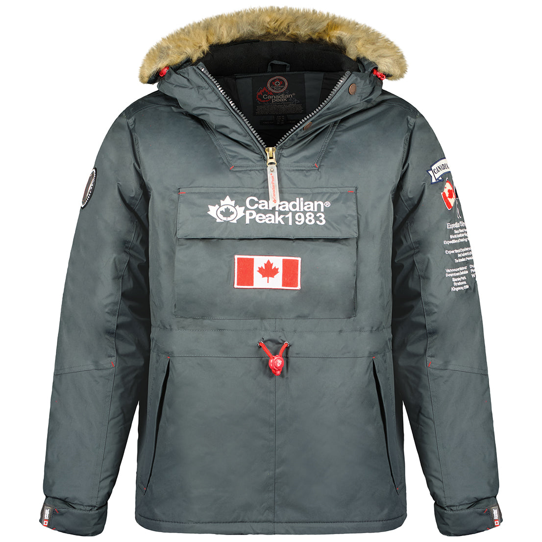 Canadian Peak Bonopeak Men - Doudoune Homme Capuche - Chaude Matelassee Automne Hiver - Veste Manteau Chaud