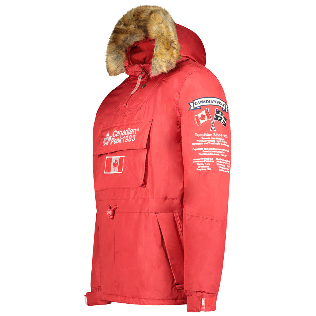 Canadian Peak Bonopeak Men - Doudoune Homme Capuche - Chaude Matelassee Automne Hiver - Veste Manteau Chaud