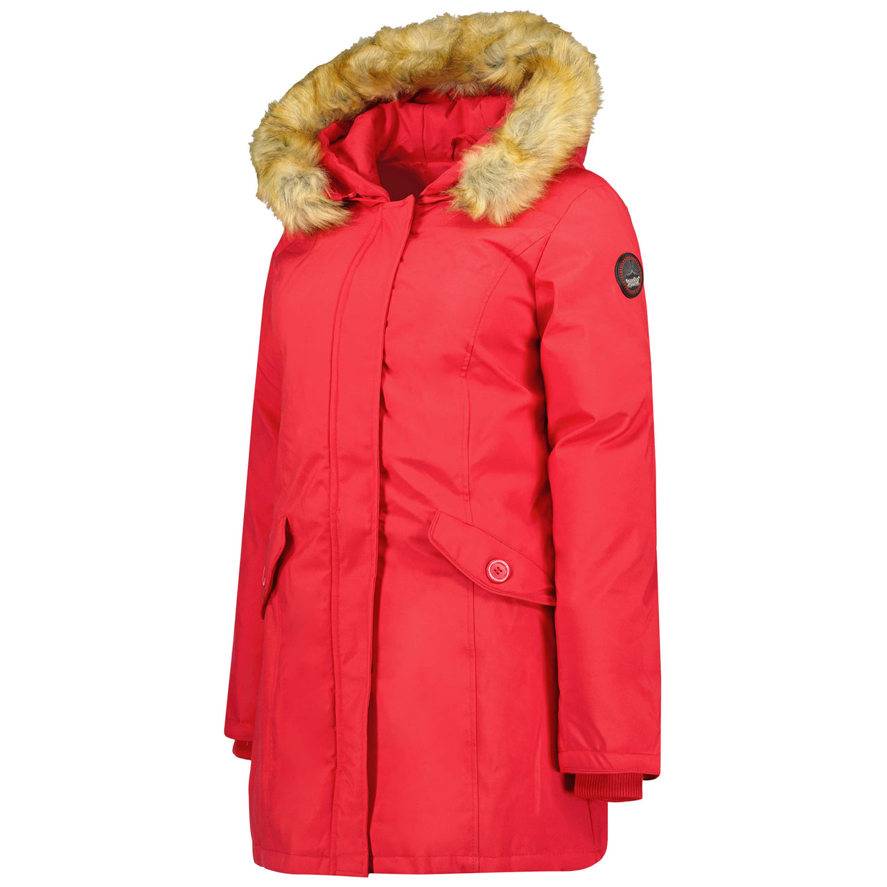 Canadian Peak Dinastipeak Lady - Parka Longue Epaisse Chaude Femme Automne Hiver - Manteau Fin Capuche Fausse Fourure - Blouson Coupe Vent