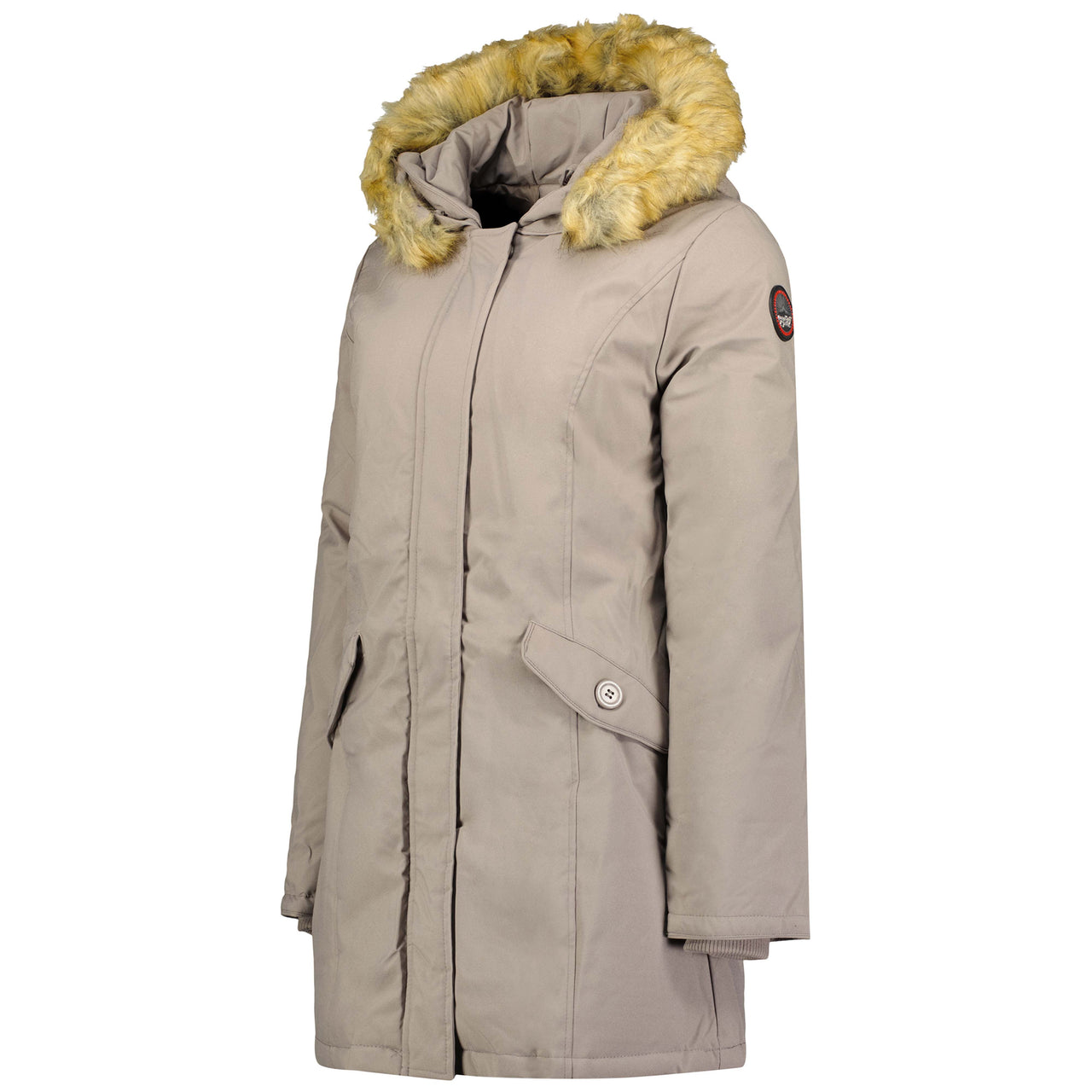 Canadian Peak Dinastipeak Lady - Parka Longue Epaisse Chaude Femme Automne Hiver - Manteau Fin Capuche Fausse Fourure - Blouson Coupe Vent