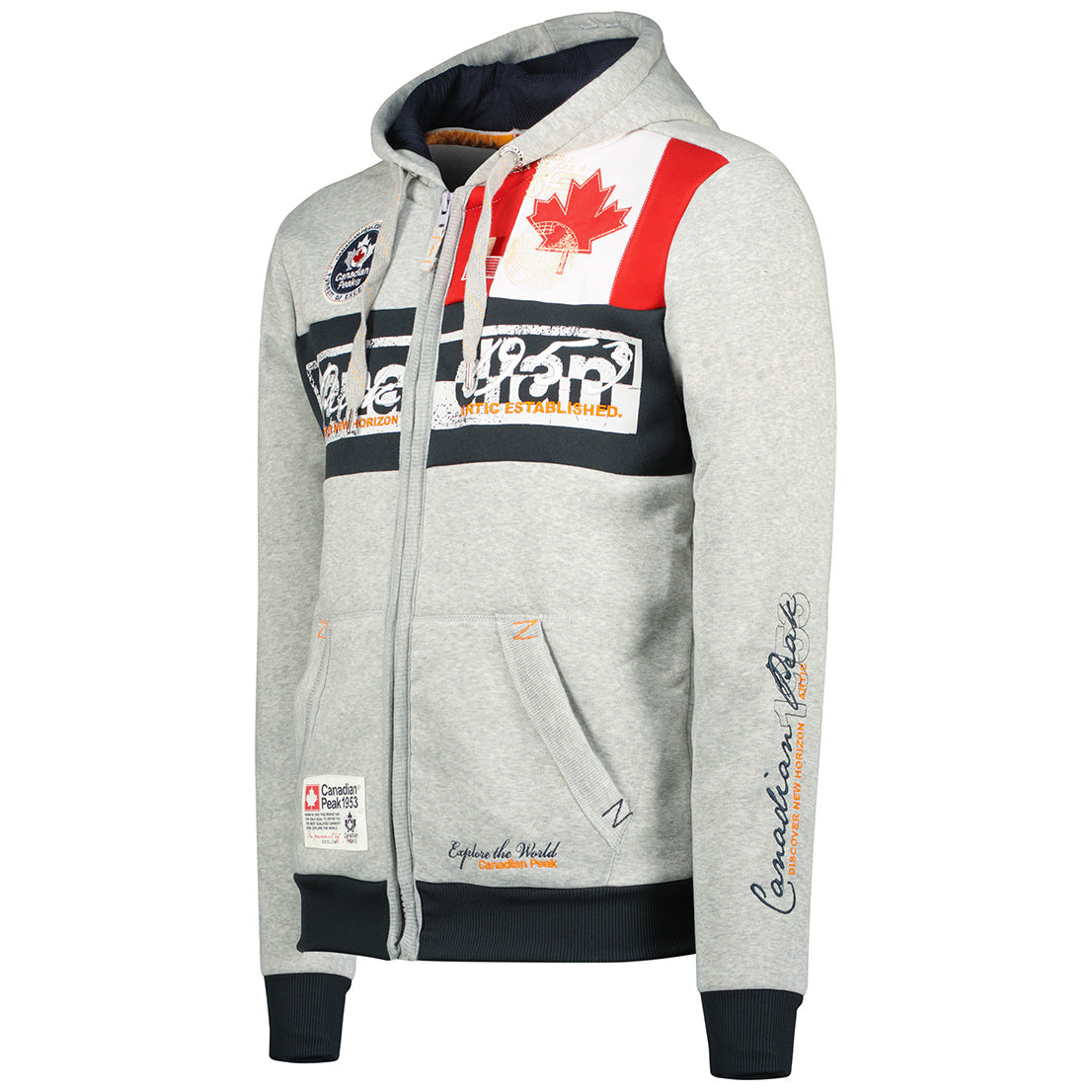 Geographical Norway Face Men - Sweat A Capuche Homme Avec Poches - Sweats Shirts Logo Homme - Sweat Shirt Hoody Manches Longues