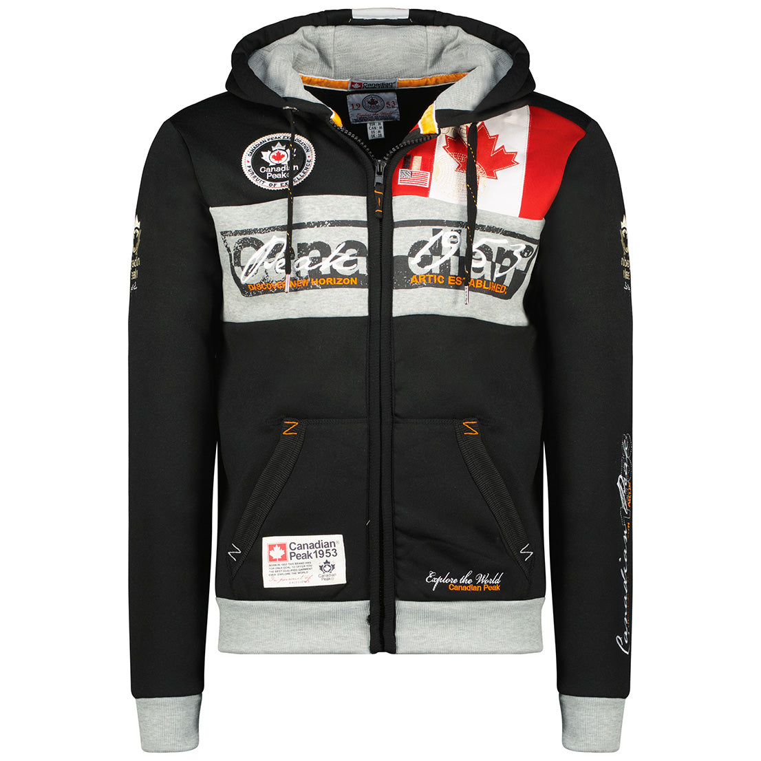 Geographical Norway Face Men - Sweat A Capuche Homme Avec Poches - Sweats Shirts Logo Homme - Sweat Shirt Hoody Manches Longues