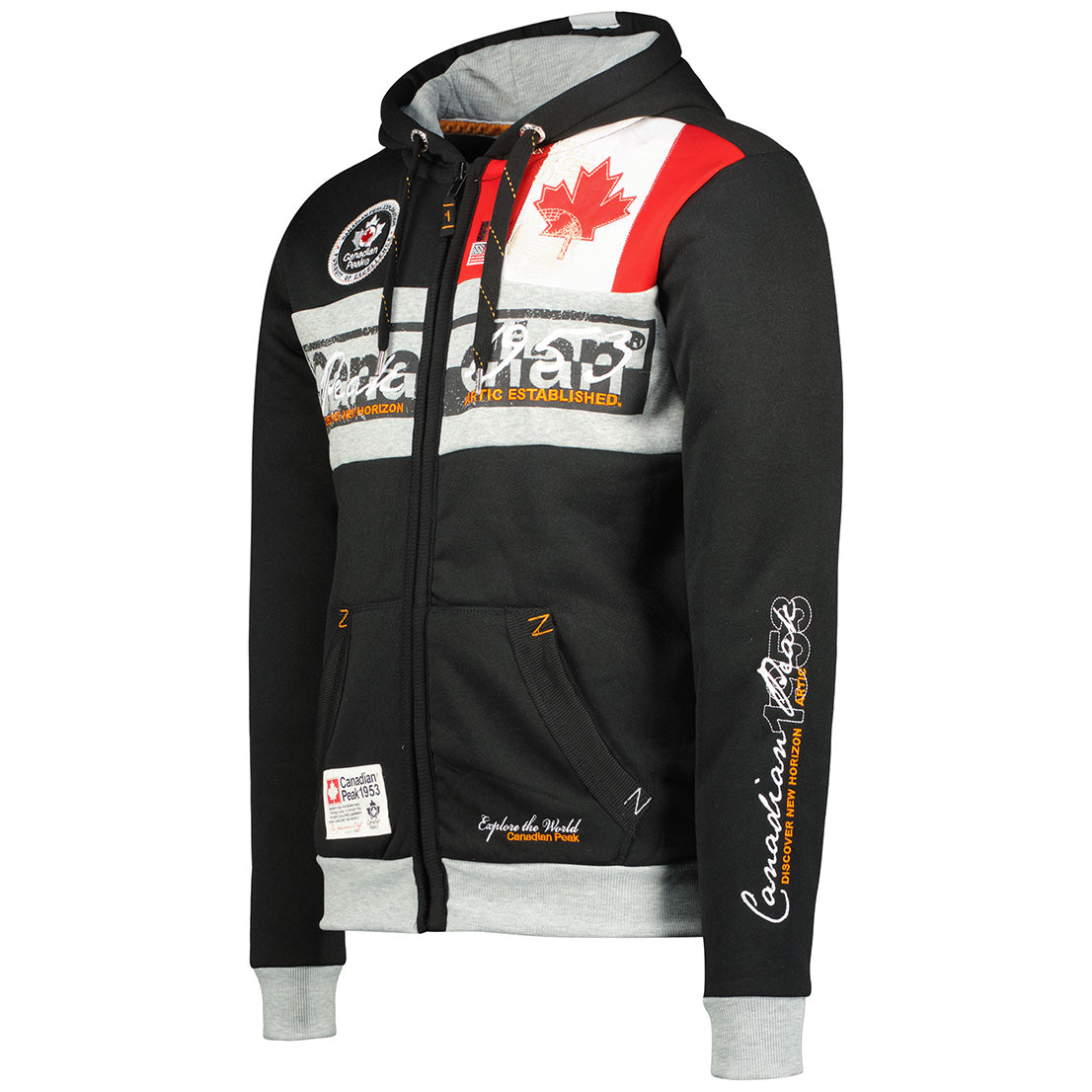 Geographical Norway Face Men - Sweat A Capuche Homme Avec Poches - Sweats Shirts Logo Homme - Sweat Shirt Hoody Manches Longues