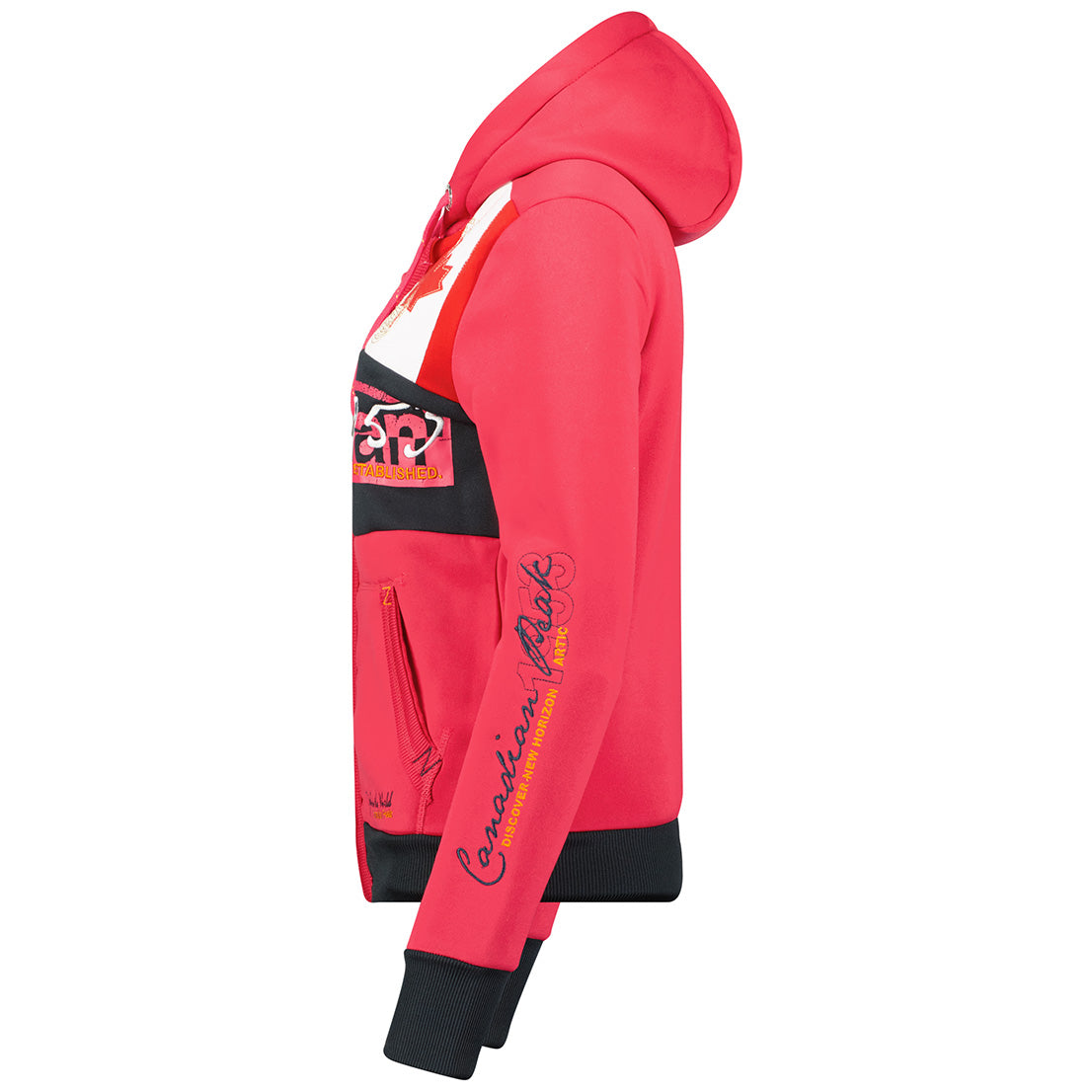 Geographical Norway Face Lady - Sweat Femme Capuche Avec Poches - Sweatshirt Femmes Manche Pull Casual Manches Longues Chaud