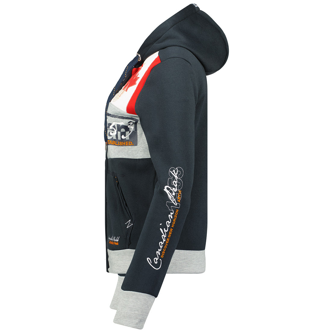 Geographical Norway Face Lady - Sweat Femme Capuche Avec Poches - Sweatshirt Femmes Manche Pull Casual Manches Longues Chaud