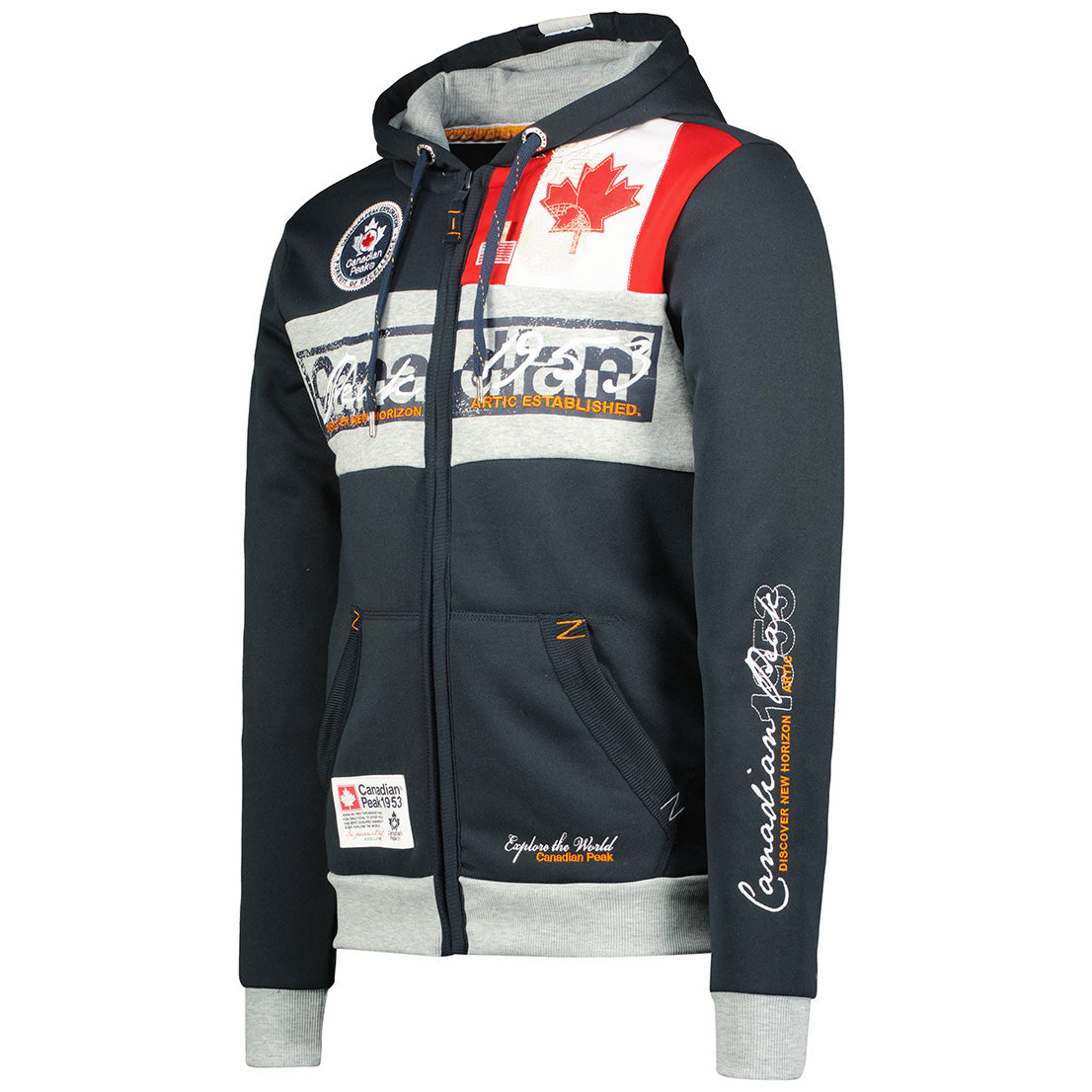 Geographical Norway Face Men - Sweat A Capuche Homme Avec Poches - Sweats Shirts Logo Homme - Sweat Shirt Hoody Manches Longues