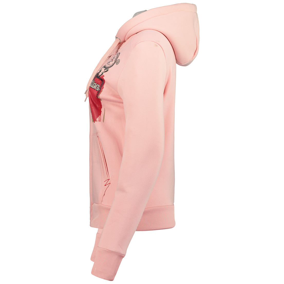 Geographical Norway FARLOTTEAK Lady - Sweat Femme Capuche Avec Poches - Sweatshirt Femmes Manche Pull Casual Manches Longues Chaud