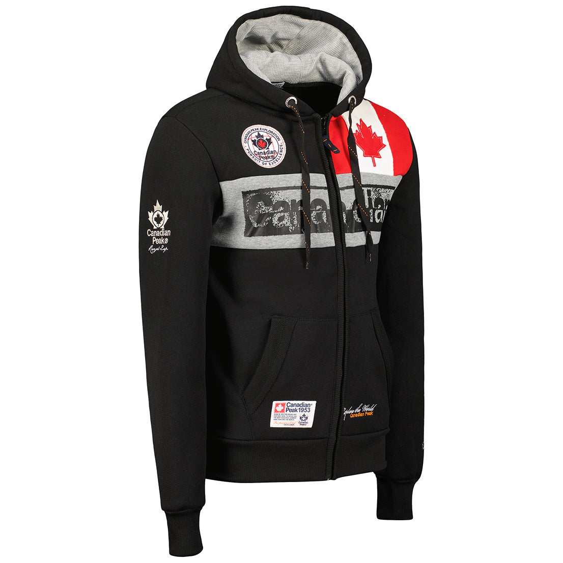 Canadian Peak Flashy Men - Sweat Homme Capuche Poche Kangourou - Vêtement Sweatshirt Hoody Chaud Manches Longues