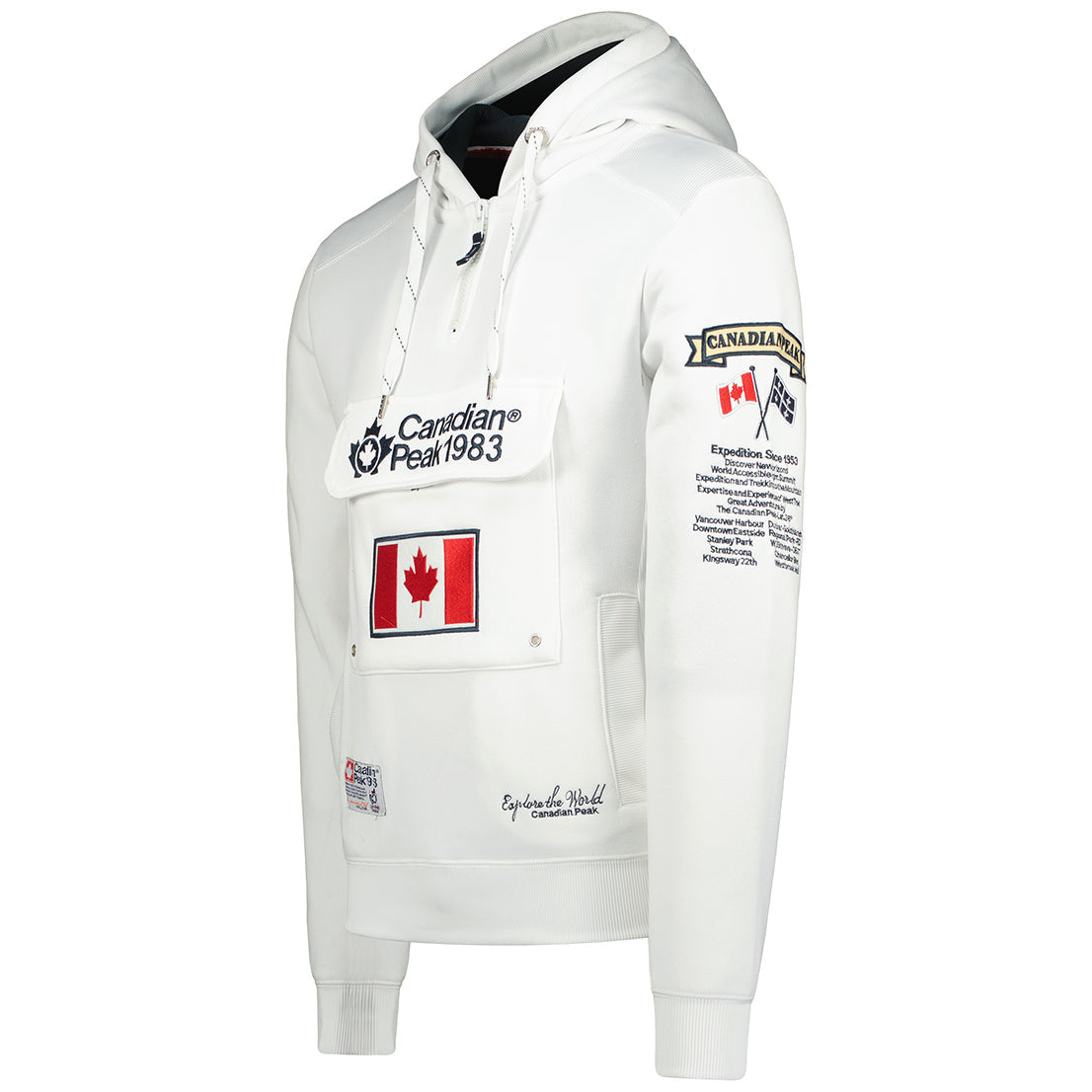 Geographical Norway Galapagos Men - Sweat A Capuche Homme Avec Poches - Sweats Shirts Logo Homme - Sweat Shirt Hoody Manches Longues