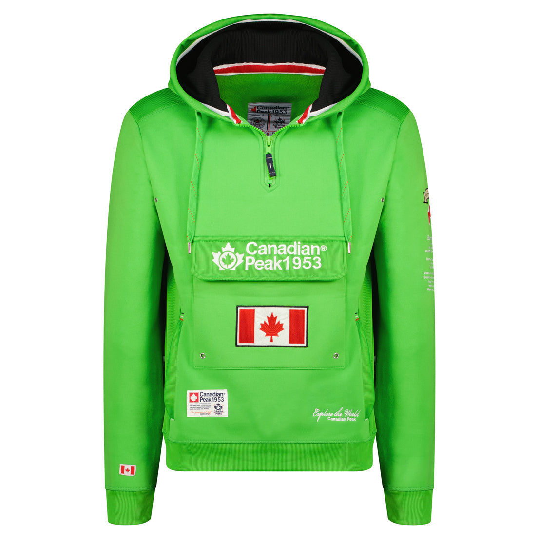 Geographical Norway Galapagos Men - Sweat A Capuche Homme Avec Poches - Sweats Shirts Logo Homme - Sweat Shirt Hoody Manches Longues