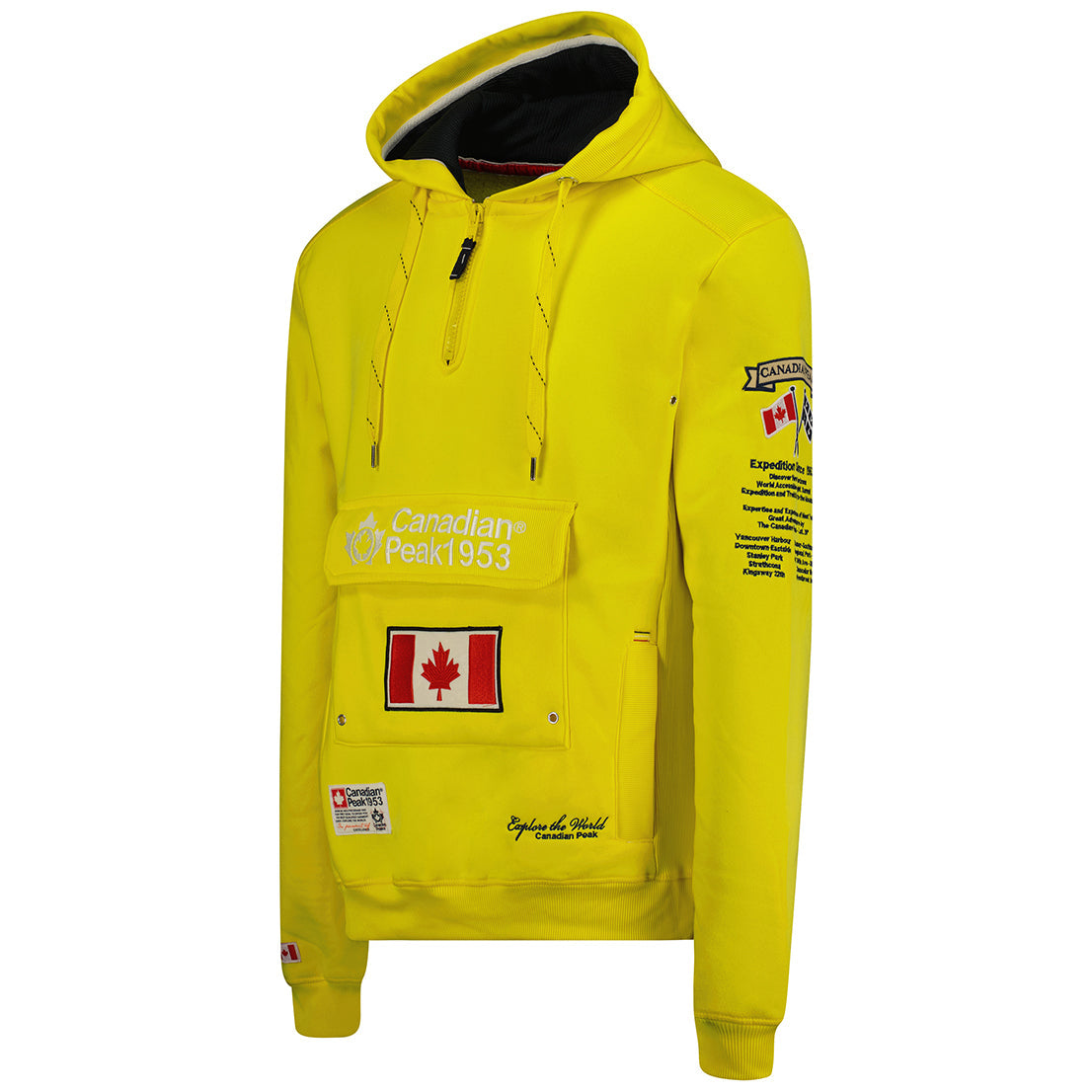 Geographical Norway Galapagos Men - Sweat A Capuche Homme Avec Poches - Sweats Shirts Logo Homme - Sweat Shirt Hoody Manches Longues