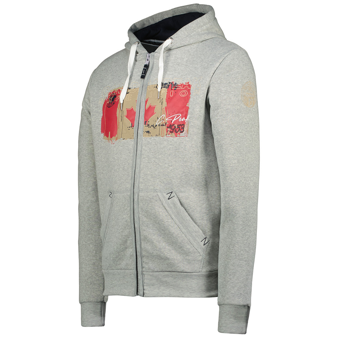 Geographical Norway Gayteak Men - Sweat A Capuche Homme Avec Poches - Sweats Shirts Logo Homme - Sweat Shirt Hoody Manches Longues