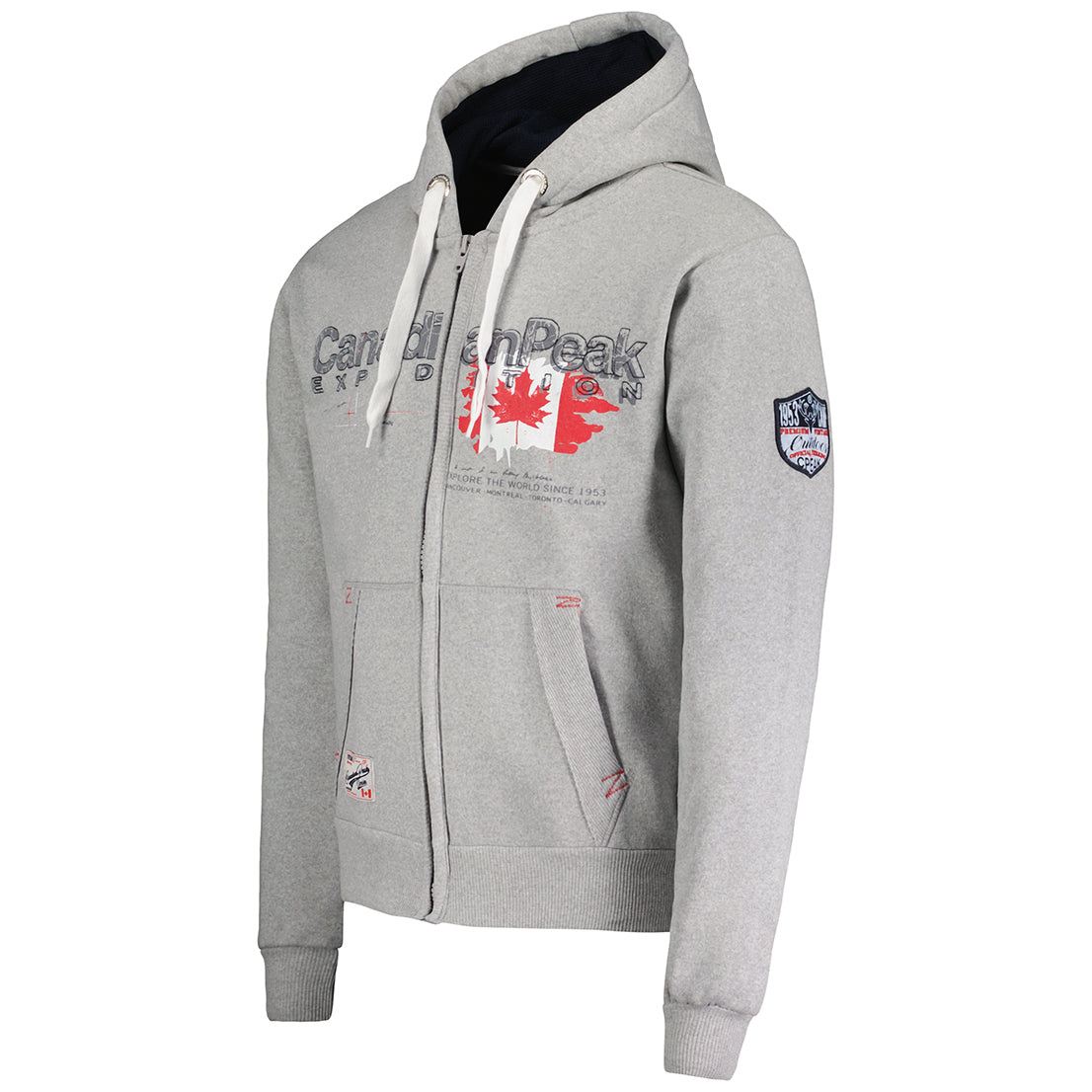 Canadian Peak Gisladeak Men - Sweat Homme Capuche Poche Kangourou - Vêtement Sweatshirt Hoody Chaud Manches Longues
