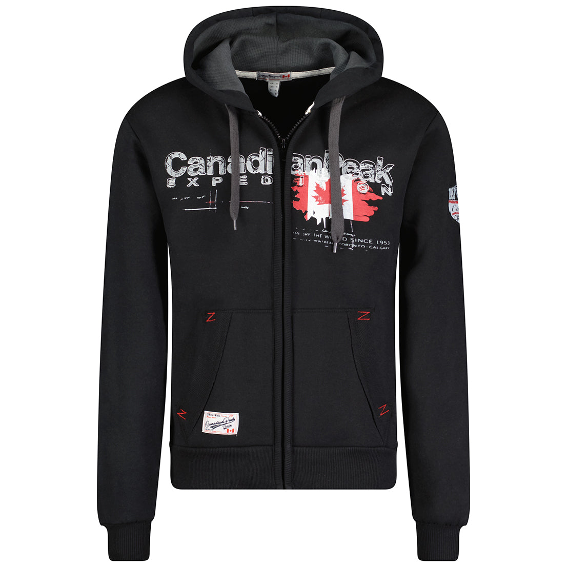 Canadian Peak Gisladeak Men - Sweat Homme Capuche Poche Kangourou - Vêtement Sweatshirt Hoody Chaud Manches Longues