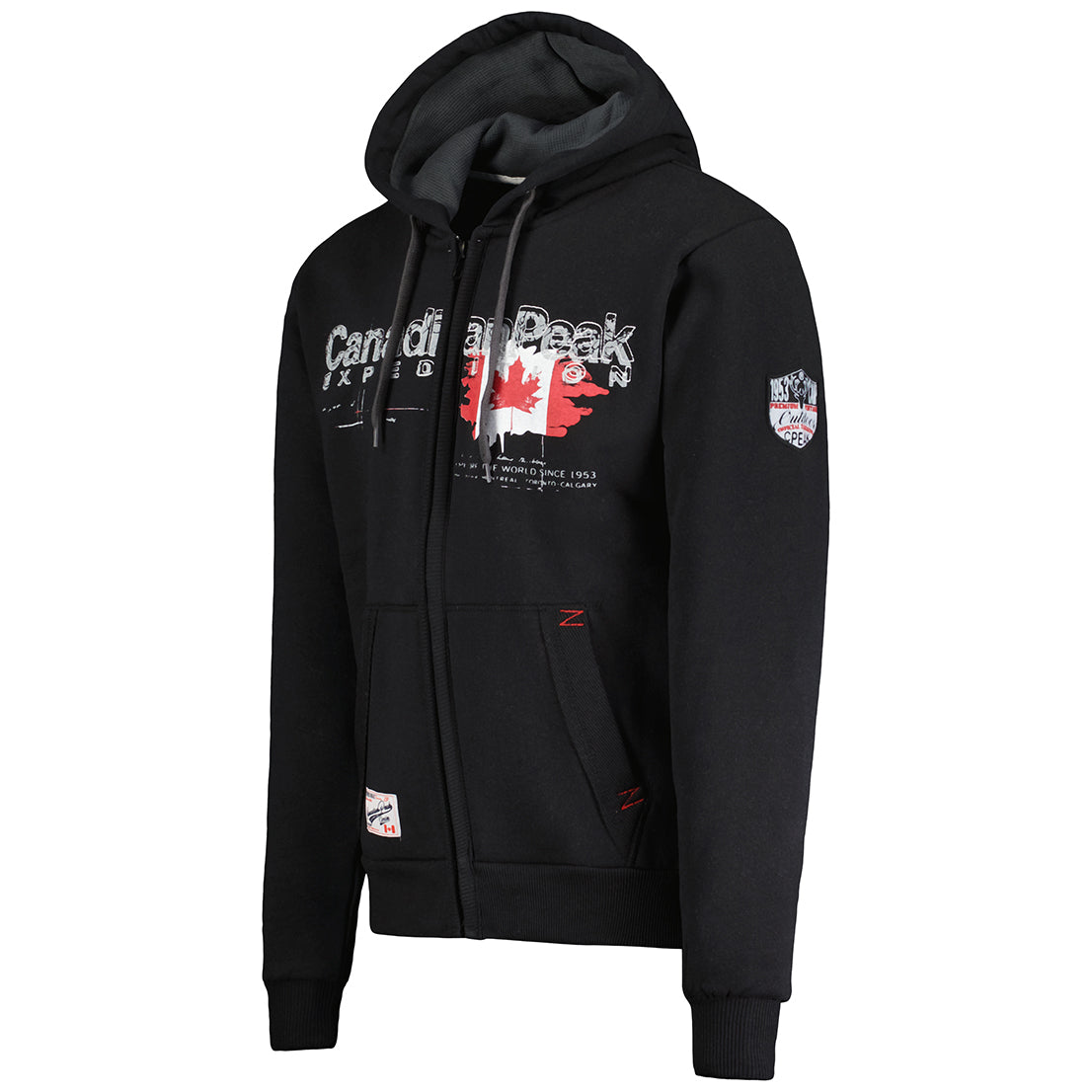 Canadian Peak Gisladeak Men - Sweat Homme Capuche Poche Kangourou - Vêtement Sweatshirt Hoody Chaud Manches Longues