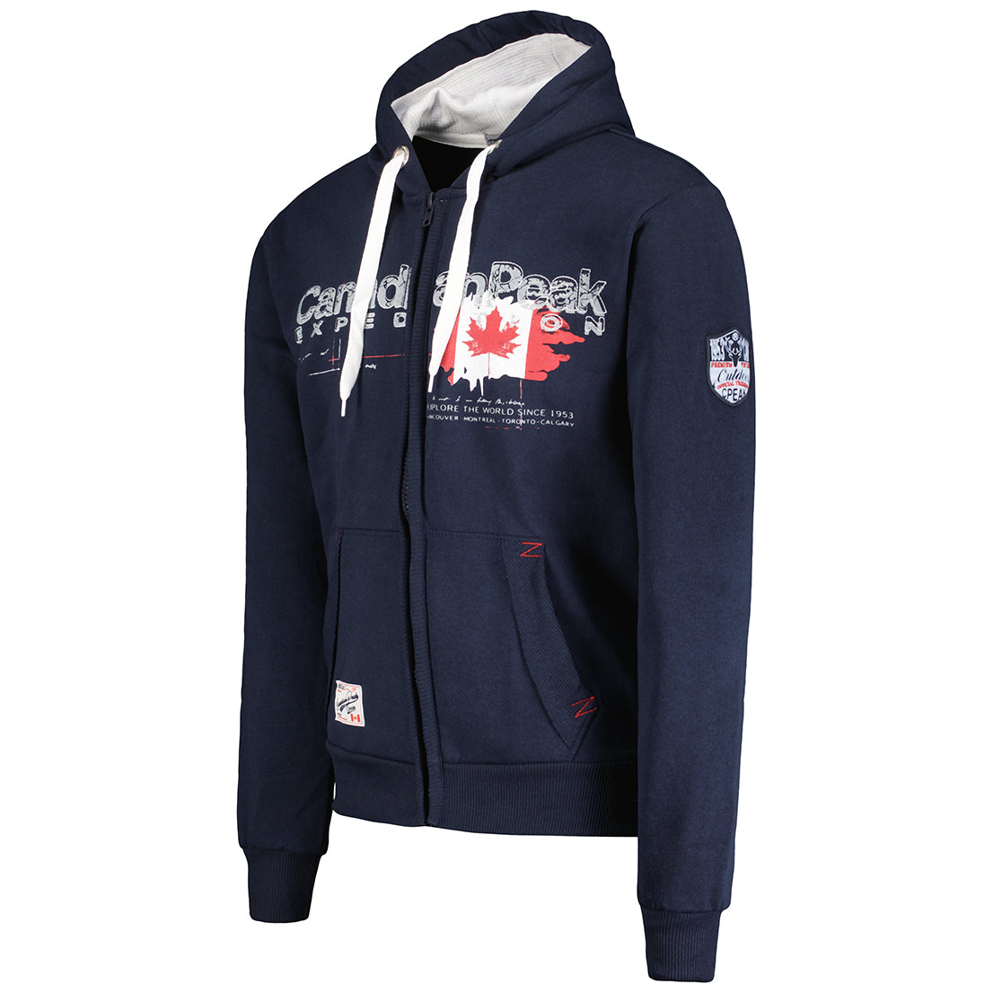 Canadian Peak Gisladeak Men - Sweat Homme Capuche Poche Kangourou - Vêtement Sweatshirt Hoody Chaud Manches Longues