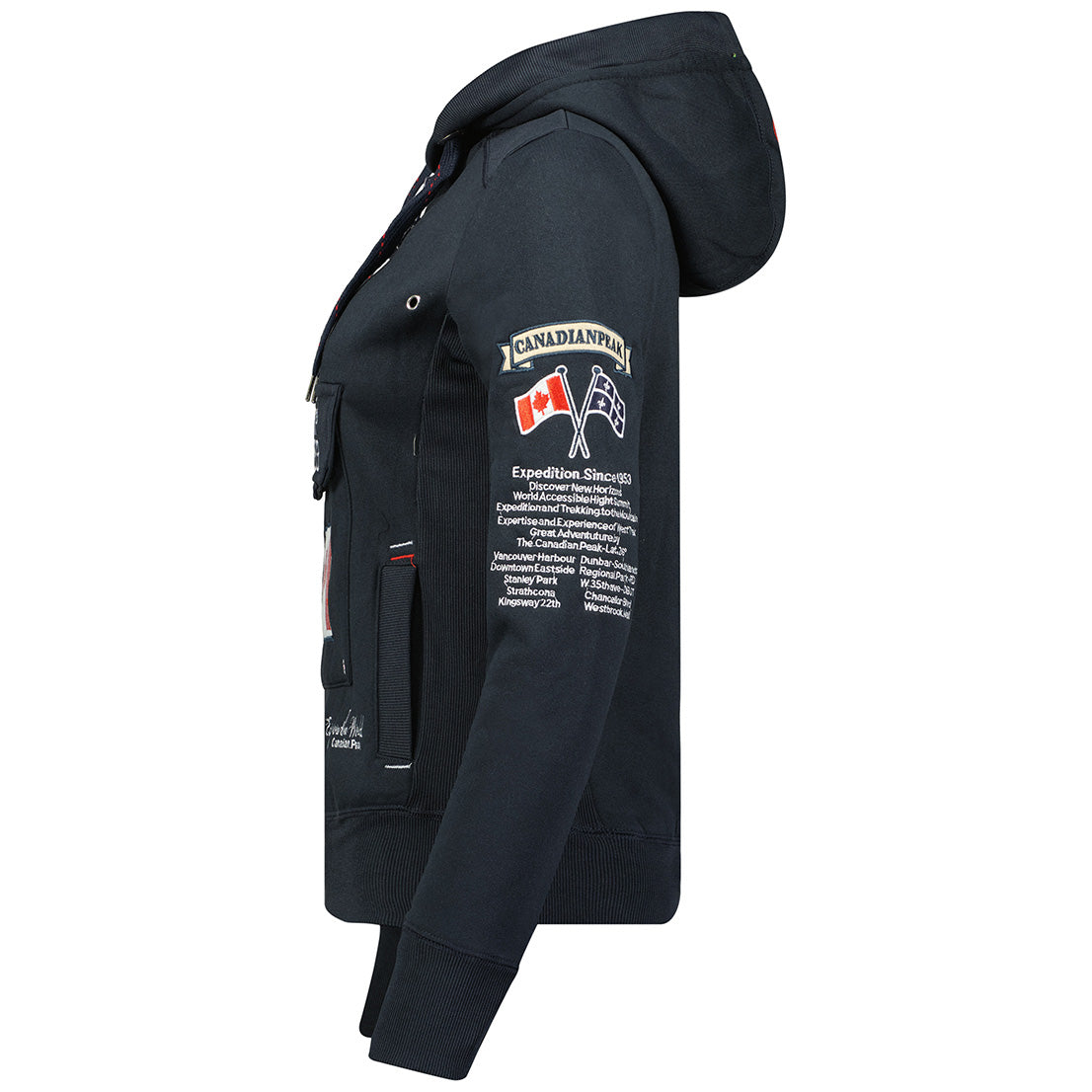 Geographical Norway Gyrelle Lady - Sweat Femme Capuche Avec Poches - Sweatshirt Femmes Manche Pull Manches Longues Chaud