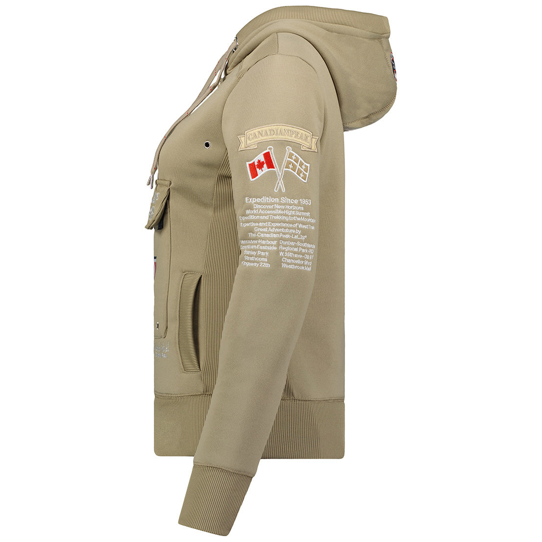 Geographical Norway Gyrelle Lady - Sweat Femme Capuche Avec Poches - Sweatshirt Femmes Manche Pull Manches Longues Chaud