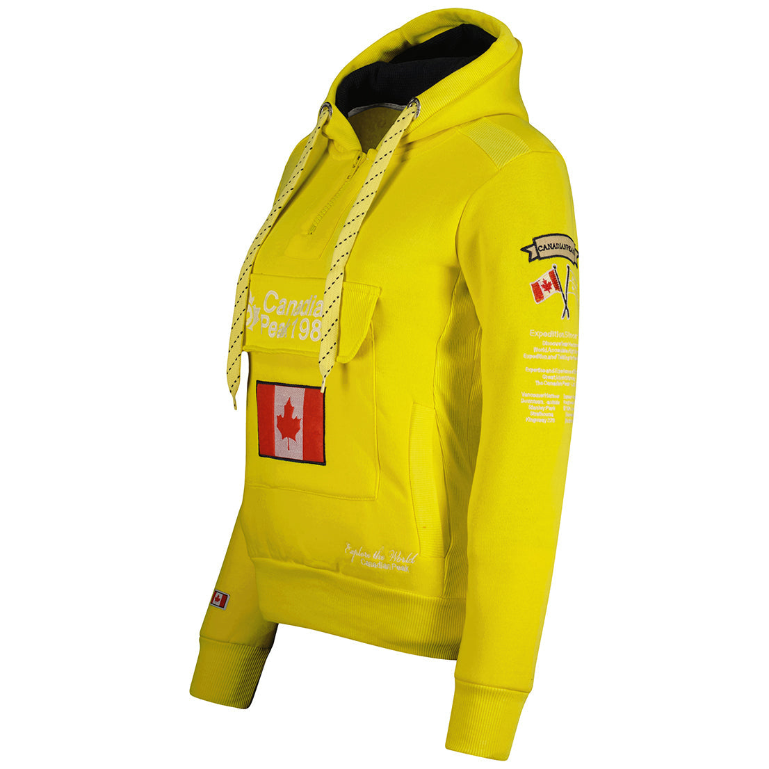Geographical Norway Gyrelle Lady - Sweat Femme Capuche Avec Poches - Sweatshirt Femmes Manche Pull Manches Longues Chaud