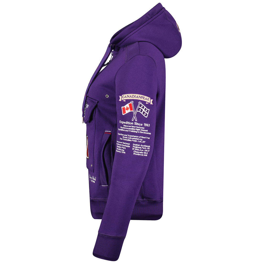 Geographical Norway Gyrelle Lady - Sweat Femme Capuche Avec Poches - Sweatshirt Femmes Manche Pull Manches Longues Chaud