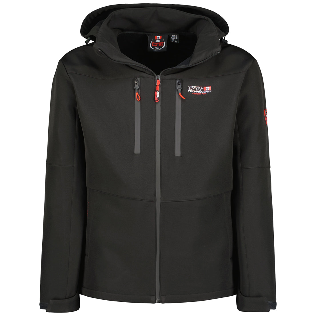 Canadian Peak Timmexeak Men - Veste Softshell Homme Impermeable à Capuche - Manteau Outdoor Blouson Coupe Vent Tactique Resistant