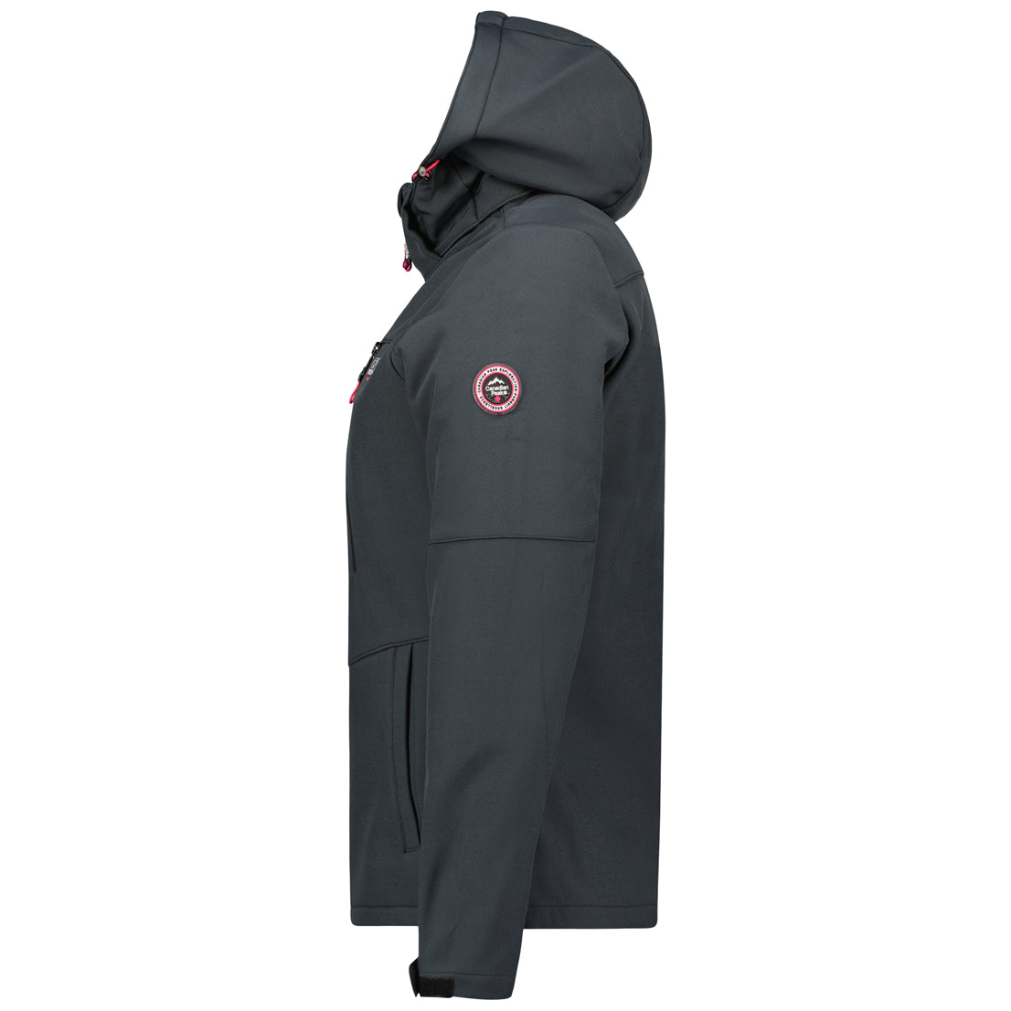 Canadian Peak Timmexeak Lady - Veste Femme Softshell Capuche Impermeable - Manteau Polaire Blouson Coupe Vent Resistant Travail