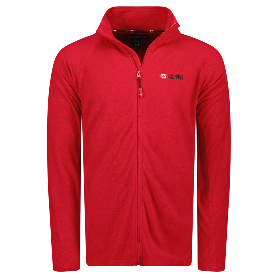 Zipper Veste Hiver Rouge Canadian Peak Tugeak FZ Homme- Polaire
