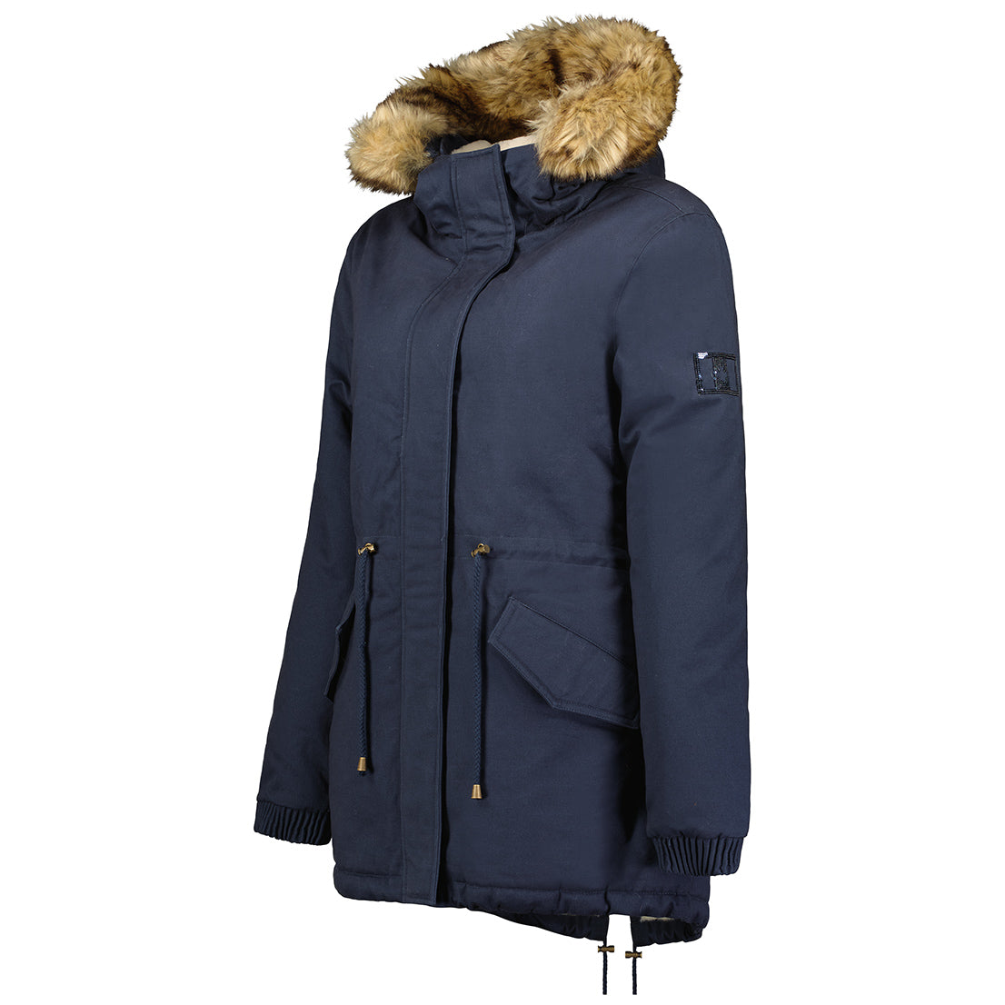 Canadian Peak Ampurieak Lady - Parka Longue Epaisse Chaude Femme Automne Hiver - Manteau Fin Capuche Fausse Fourure - Blouson Coupe Vent
