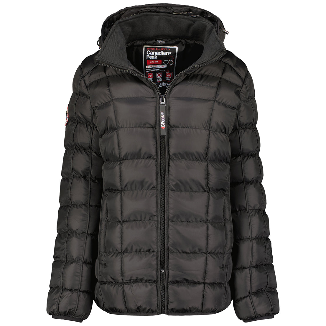 Canadian Peak Bambolineak Lady - Parka Longue Epaisse Chaude Femme Automne Hiver - Manteau Fin Capuche Fausse Fourure - Blouson Coupe Vent