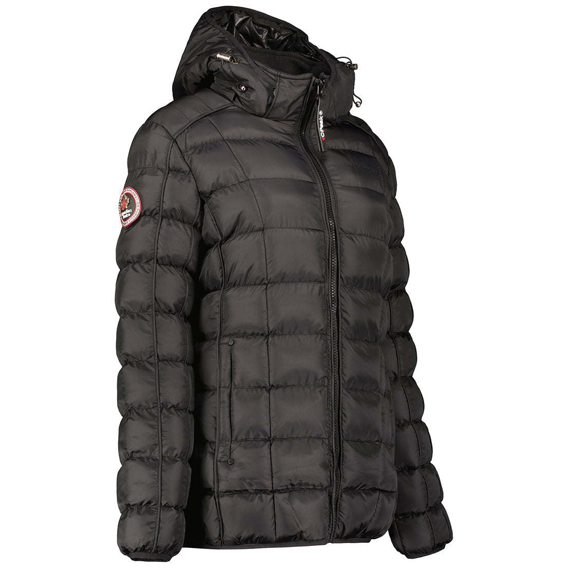 Canadian Peak Bambolineak Lady - Parka Longue Epaisse Chaude Femme Automne Hiver - Manteau Fin Capuche Fausse Fourure - Blouson Coupe Vent