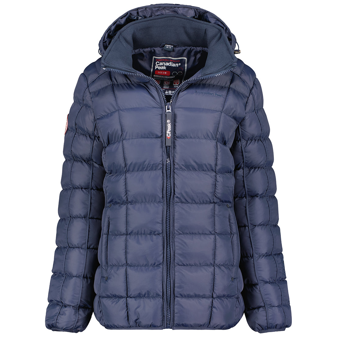 Canadian Peak Bambolineak Lady - Parka Longue Epaisse Chaude Femme Automne Hiver - Manteau Fin Capuche Fausse Fourure - Blouson Coupe Vent