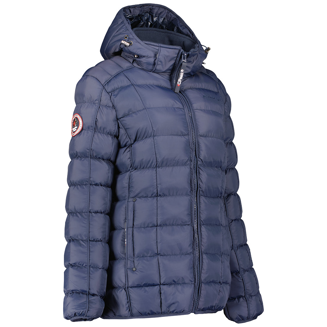 Canadian Peak Bambolineak Lady - Parka Longue Epaisse Chaude Femme Automne Hiver - Manteau Fin Capuche Fausse Fourure - Blouson Coupe Vent
