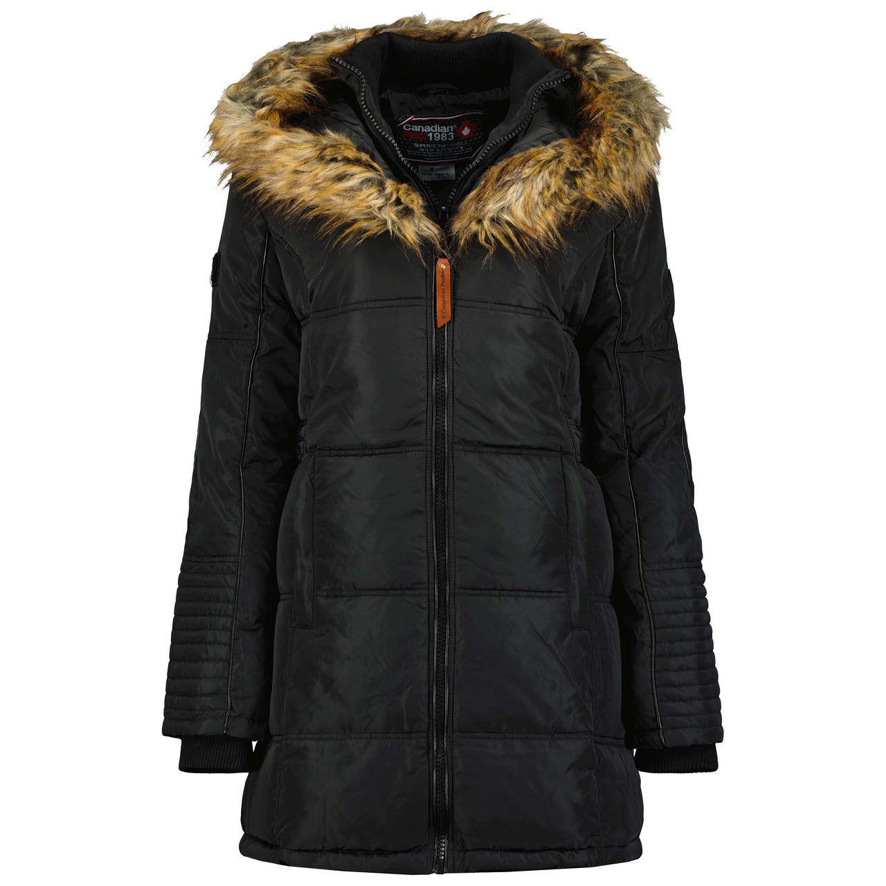 Canadian Peak Beauty Lady - Parka Longue Epaisse Chaude Femme Automne Hiver - Manteau Fin Capuche Fausse Fourure - Blouson Coupe Vent
