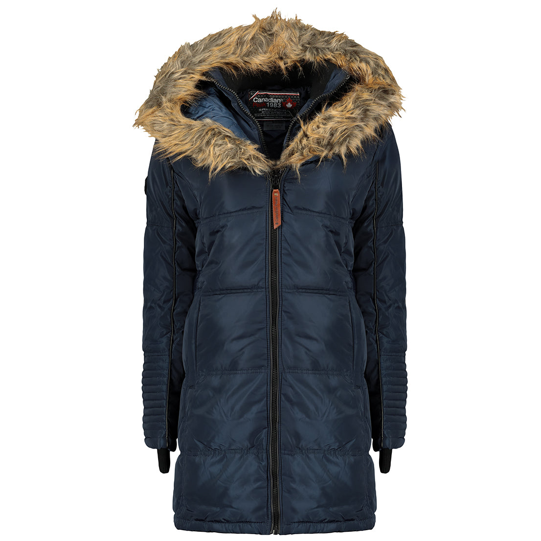 Canadian Peak Beauty Lady - Parka Longue Epaisse Chaude Femme Automne Hiver - Manteau Fin Capuche Fausse Fourure - Blouson Coupe Vent