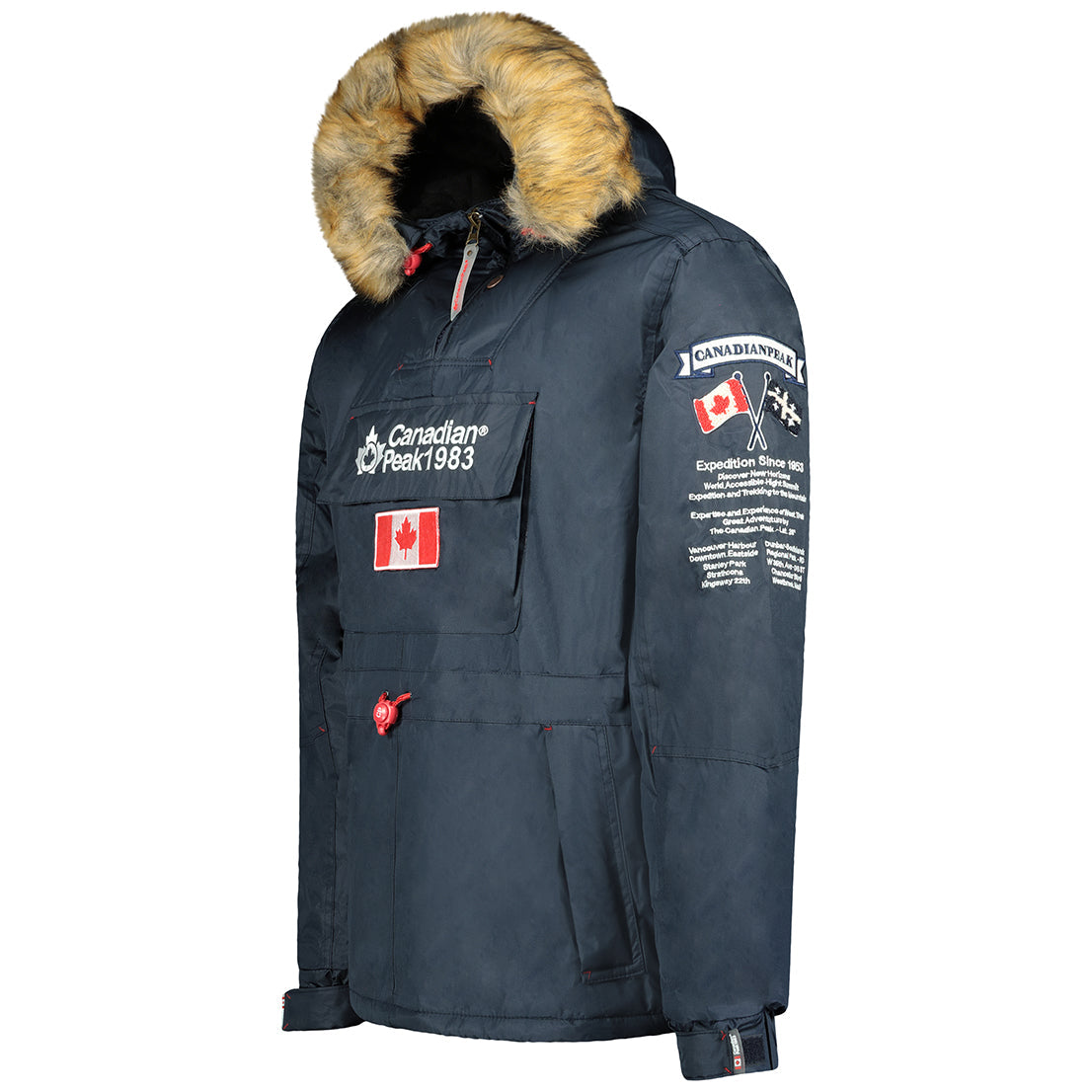 Canadian Peak Bonopeak Men - Doudoune Homme Capuche - Chaude Matelassee Automne Hiver - Veste Manteau Chaud