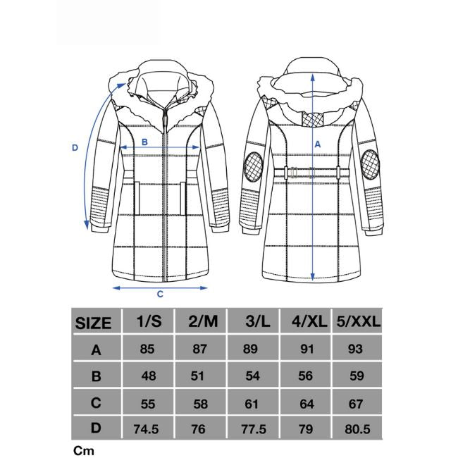 Canadian Peak Beauty Lady - Parka Longue Epaisse Chaude Femme Automne Hiver - Manteau Fin Capuche Fausse Fourure - Blouson Coupe Vent