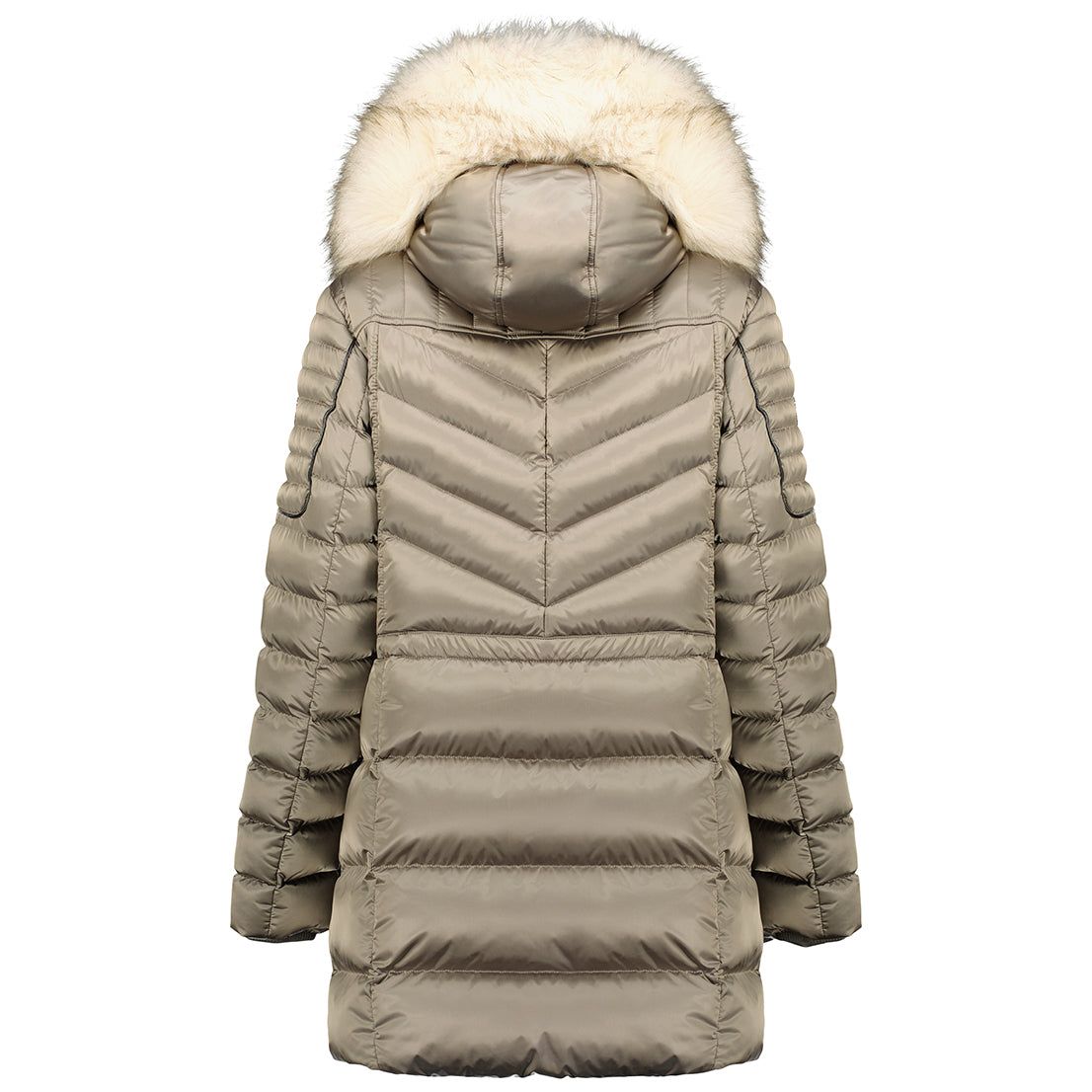 Canadian Peak Destineak Lady - Parka Longue Epaisse Chaude Femme Automne Hiver - Manteau Fin Capuche Fausse Fourure - Blouson Coupe Vent