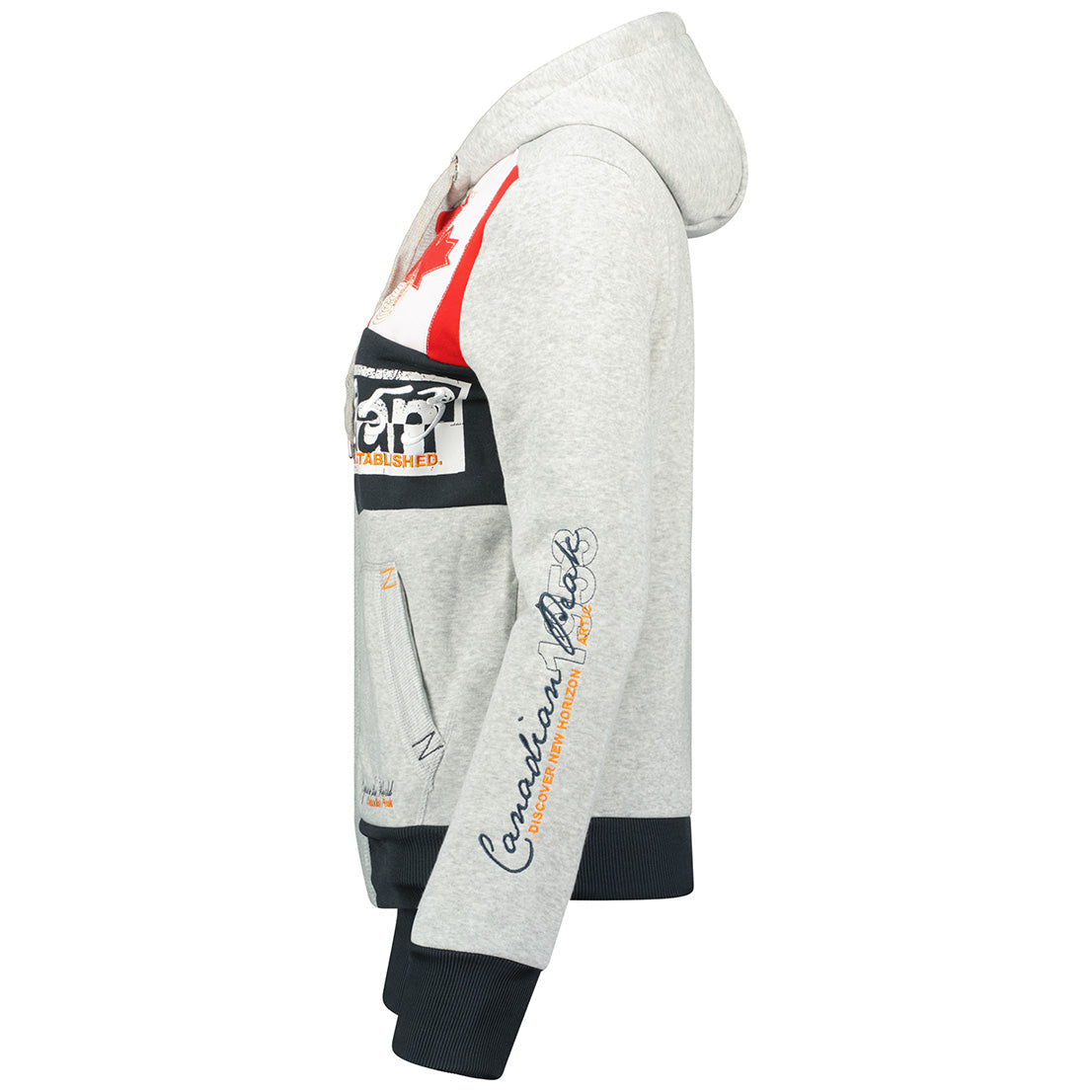 Geographical Norway Face Lady - Sweat Femme Capuche Avec Poches - Sweatshirt Femmes Manche Pull Casual Manches Longues Chaud