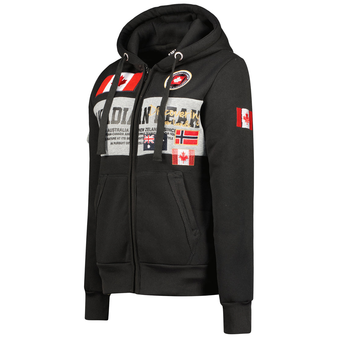 Geographical Norway Fipeak Men - Sweat A Capuche Homme Avec Poches - Sweats Shirts Logo Homme - Sweat Shirt Hoody Manches Longues